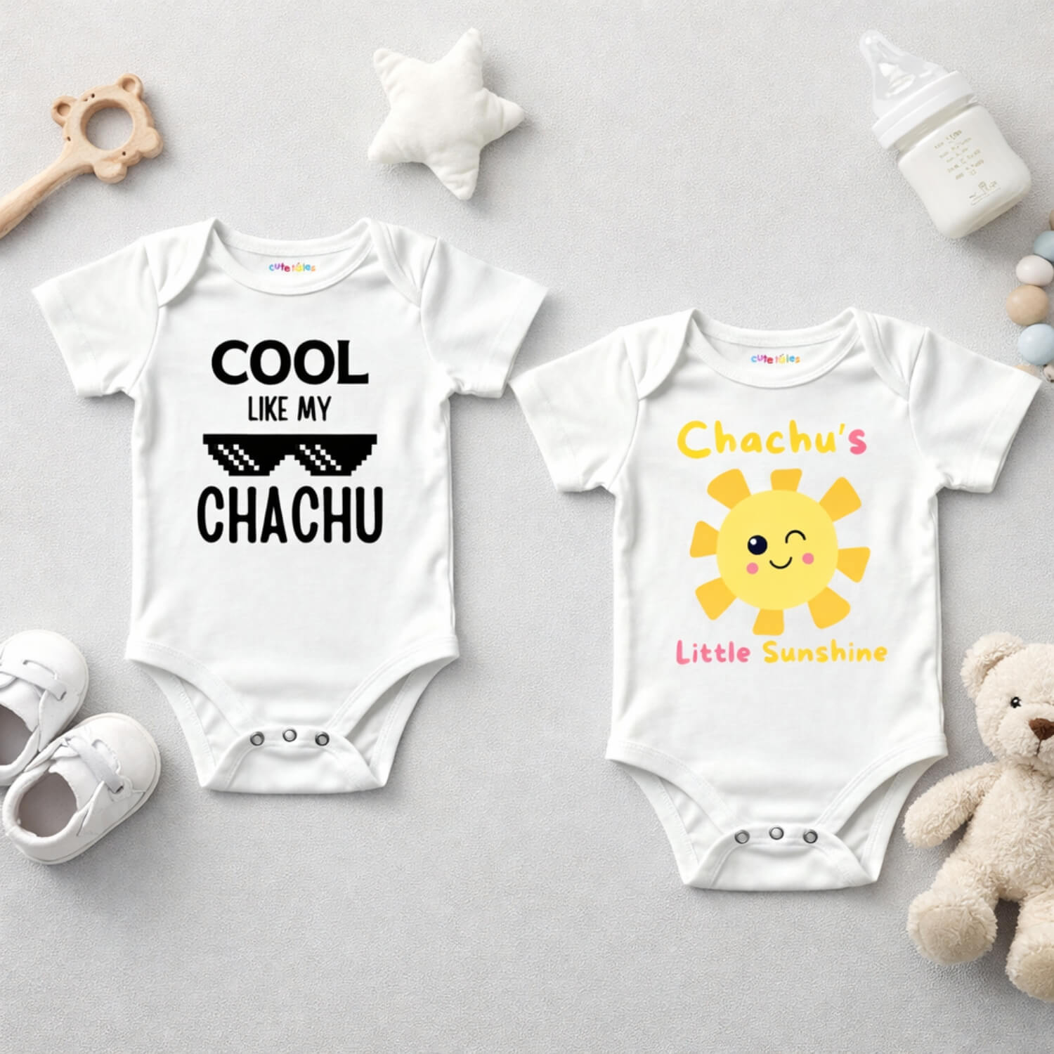 Cool Chachu Baby Romper Combo Sunshine Set (Pack of 2)