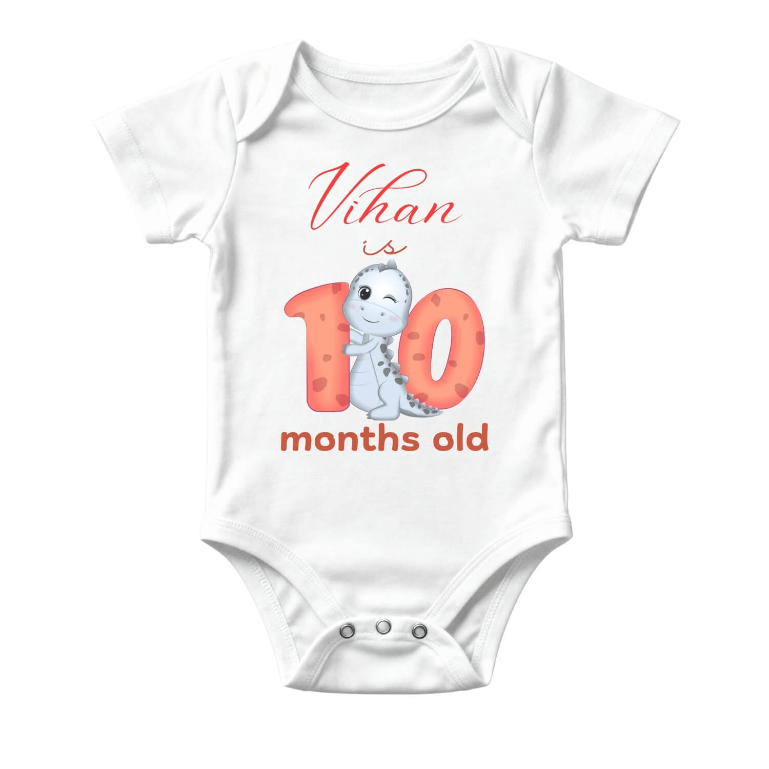 10 Month Baby Milestone Onesie – Monthly Growth Outfit