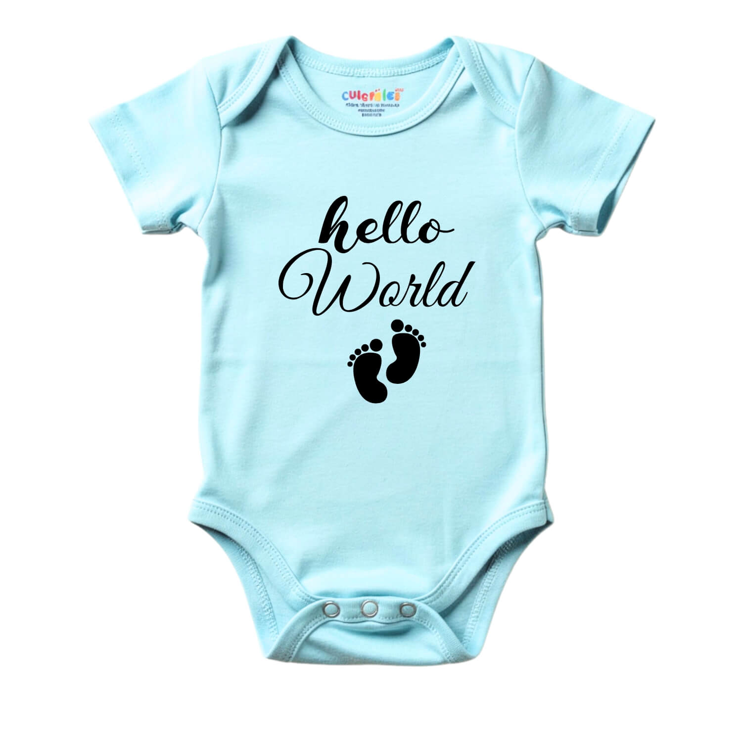 Hello World Newborn Baby Romper – Soft Cotton Bodysuit