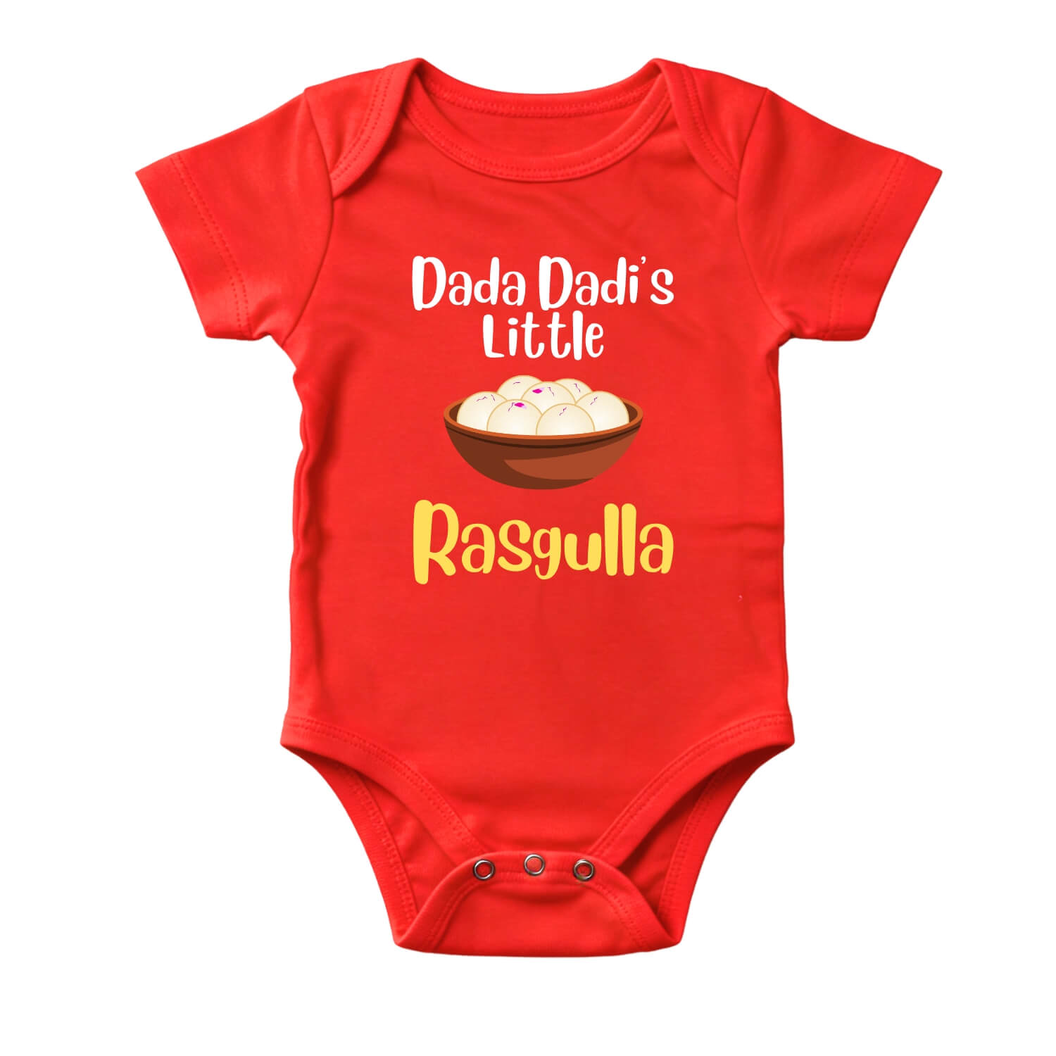 Dada Dadi’s Little Rasgulla Romper – Cute Indian Family Design