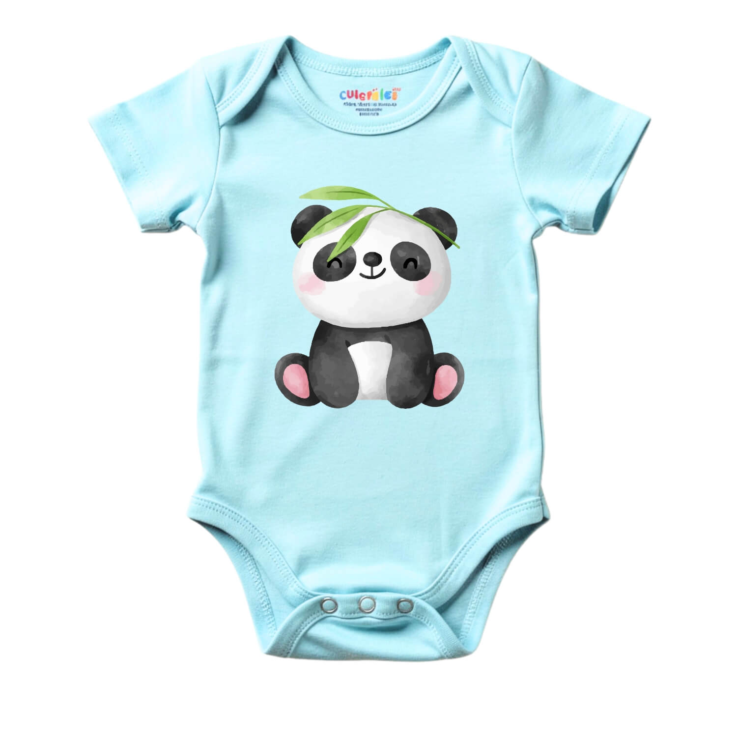 Baby Panda Printed Romper – Soft Cotton Newborn Bodysuit