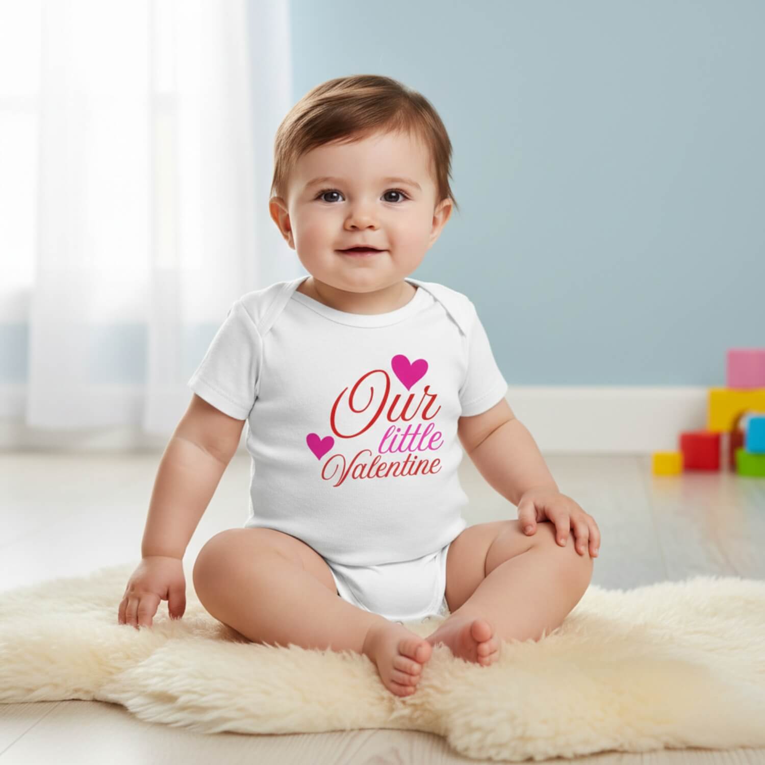 Our Little Valentine Baby Onesie – Valentine Special