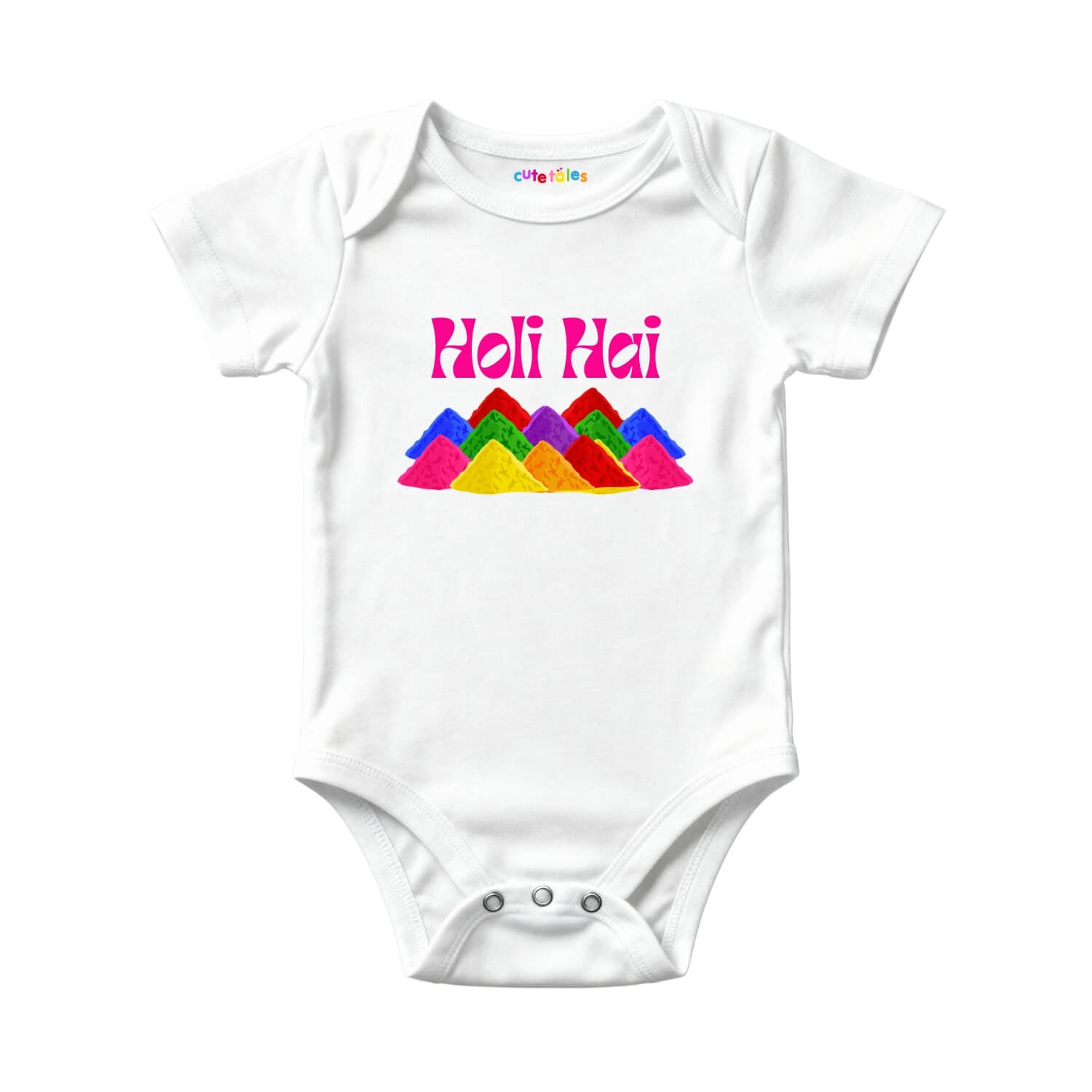 Holi Hai Baby Onesie – Color Mountains Design