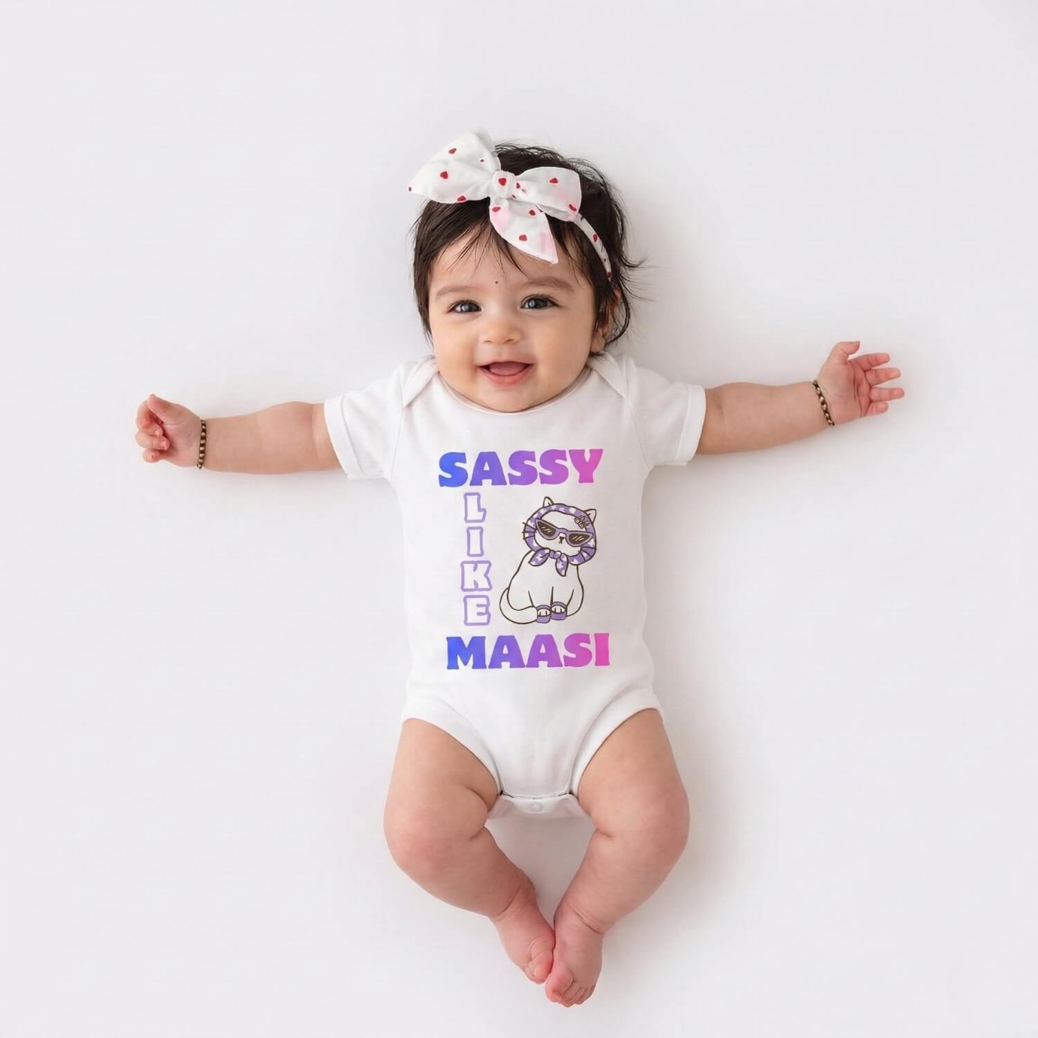 Sassy Like Maasi Gradient Baby Onesie