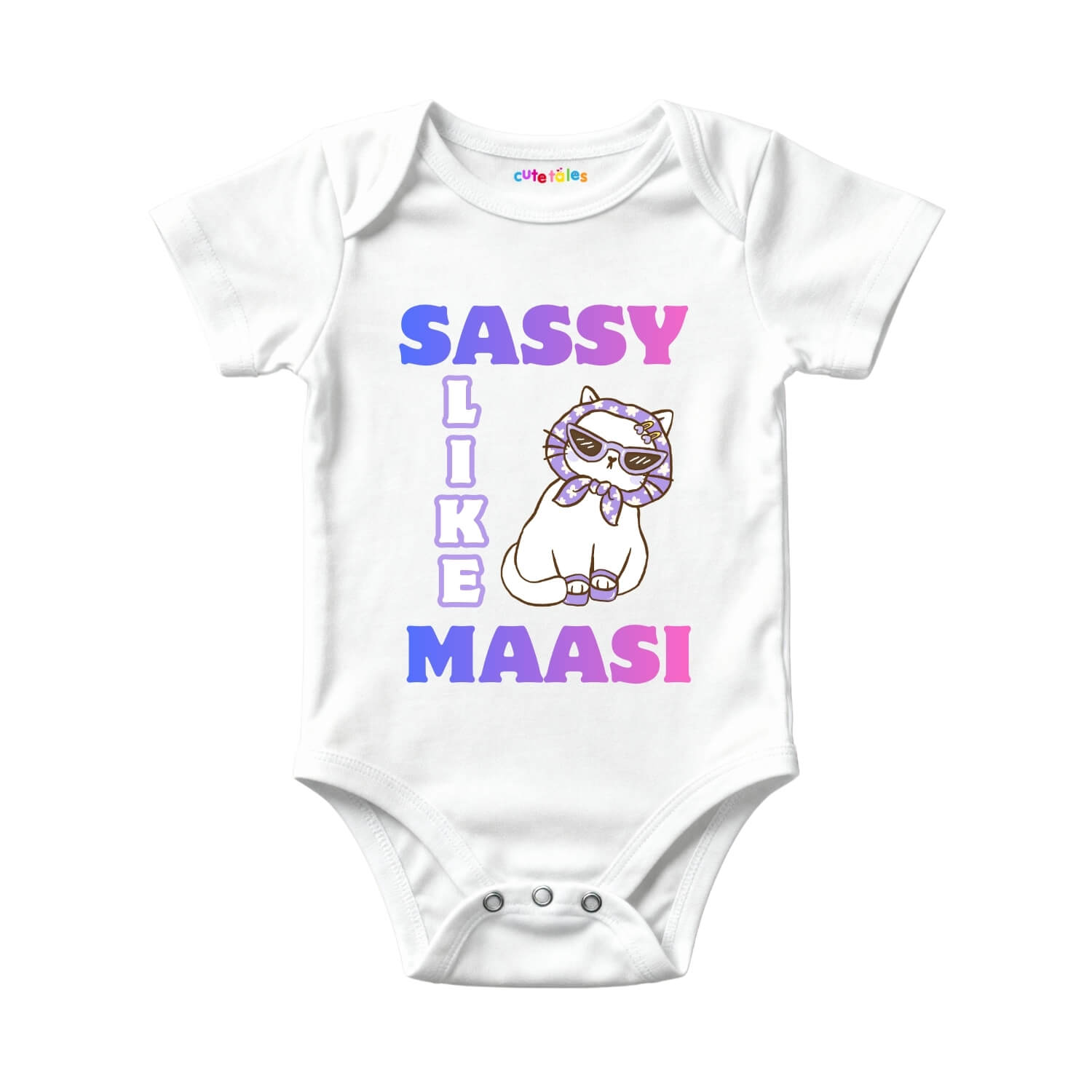 Sassy Like Maasi Gradient Baby Onesie