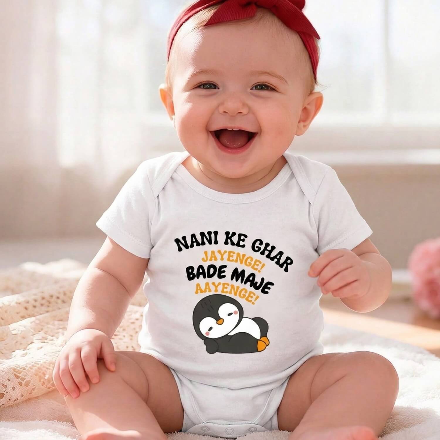 Nani Ke Ghar Jayenge Baby Onesie