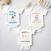 Dada Dadi Grandpa Baby Romper Combo (Pack of 3)