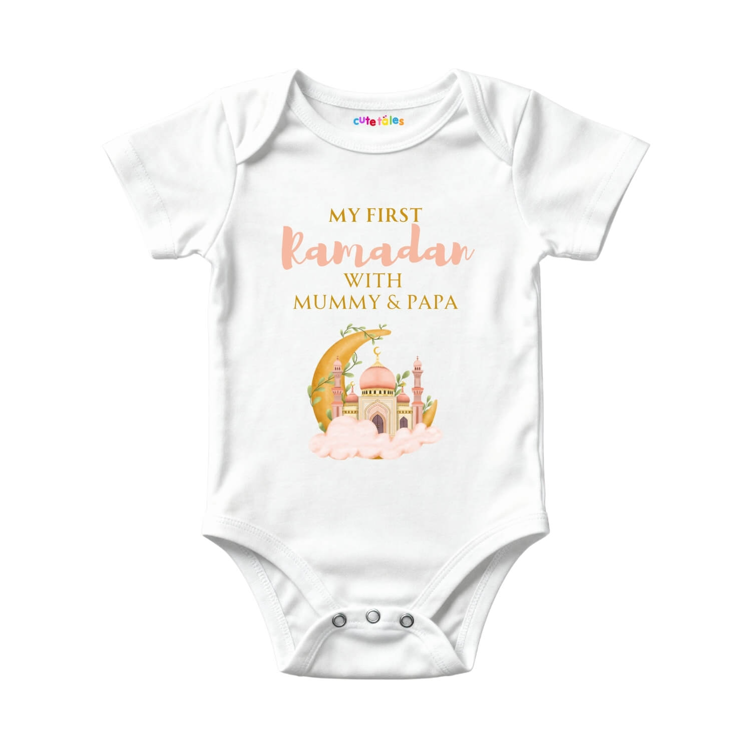 My First Ramadan with Mummy & Papa Baby Onesie – Pastel Edition