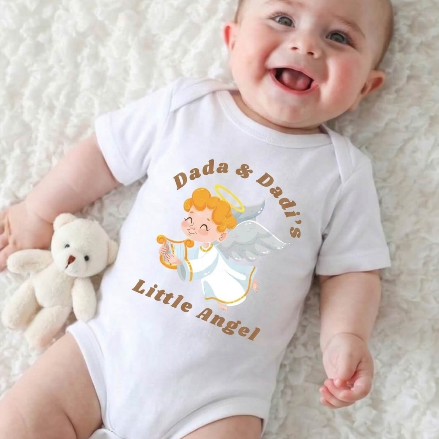 Dada & Dadi’s Little Angel Onesie