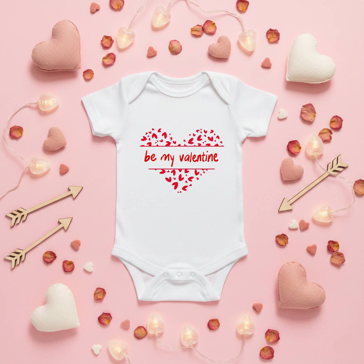 Be My Valentine Baby Bodysuit