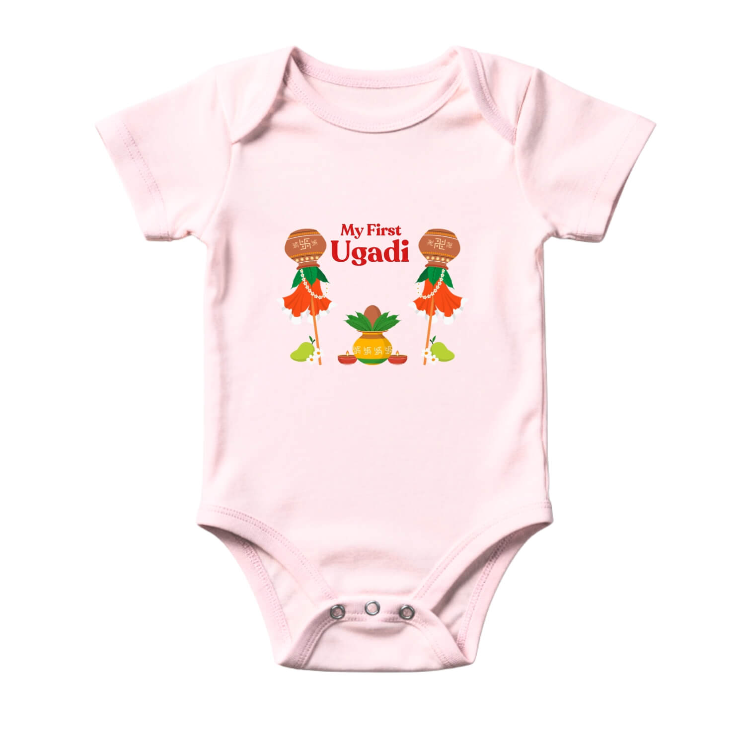 My First Ugadi Baby Onesie – Traditional Festival Design