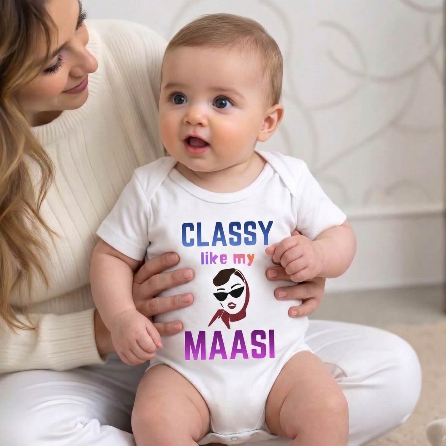 Classy Like My Maasi Baby Onesie