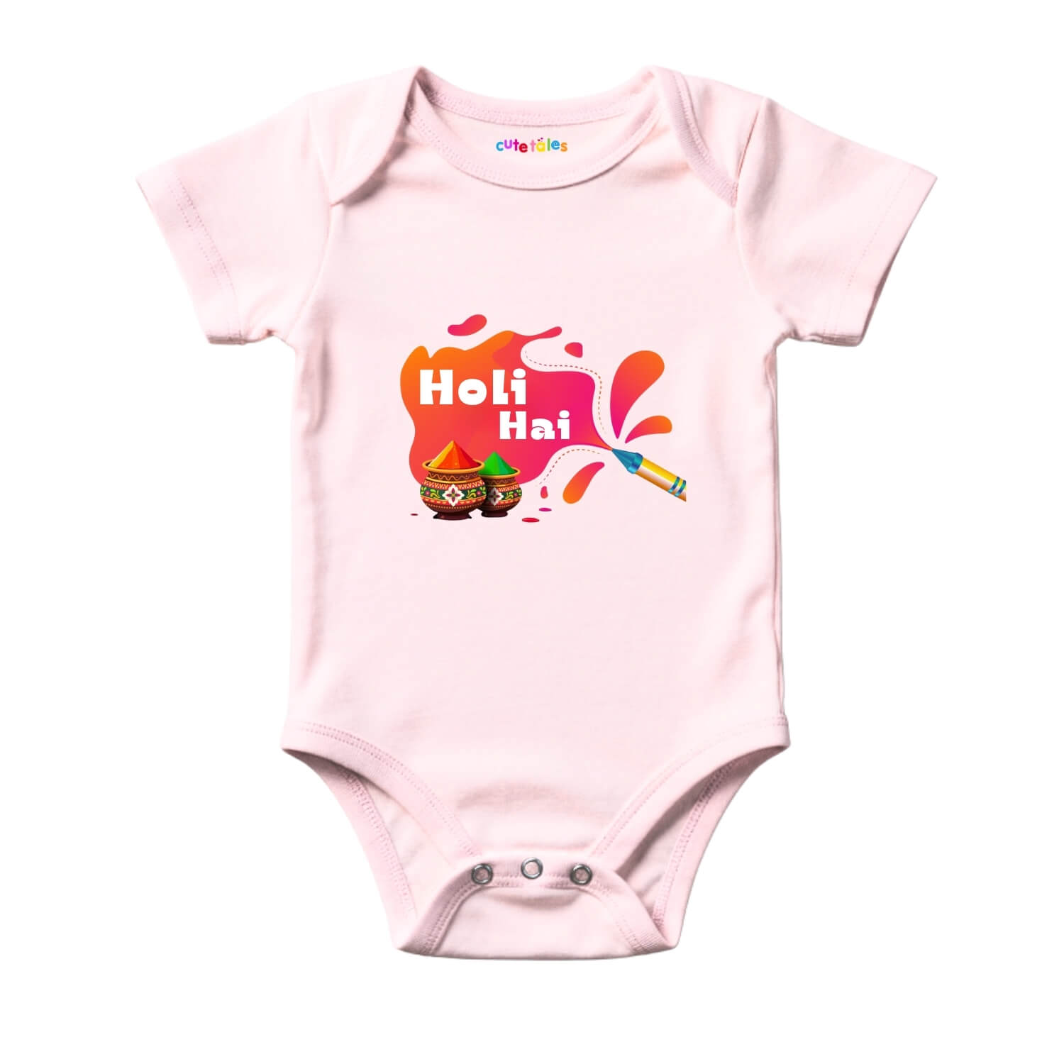 Holi Hai Baby Onesie – Color Pot Splash Edition