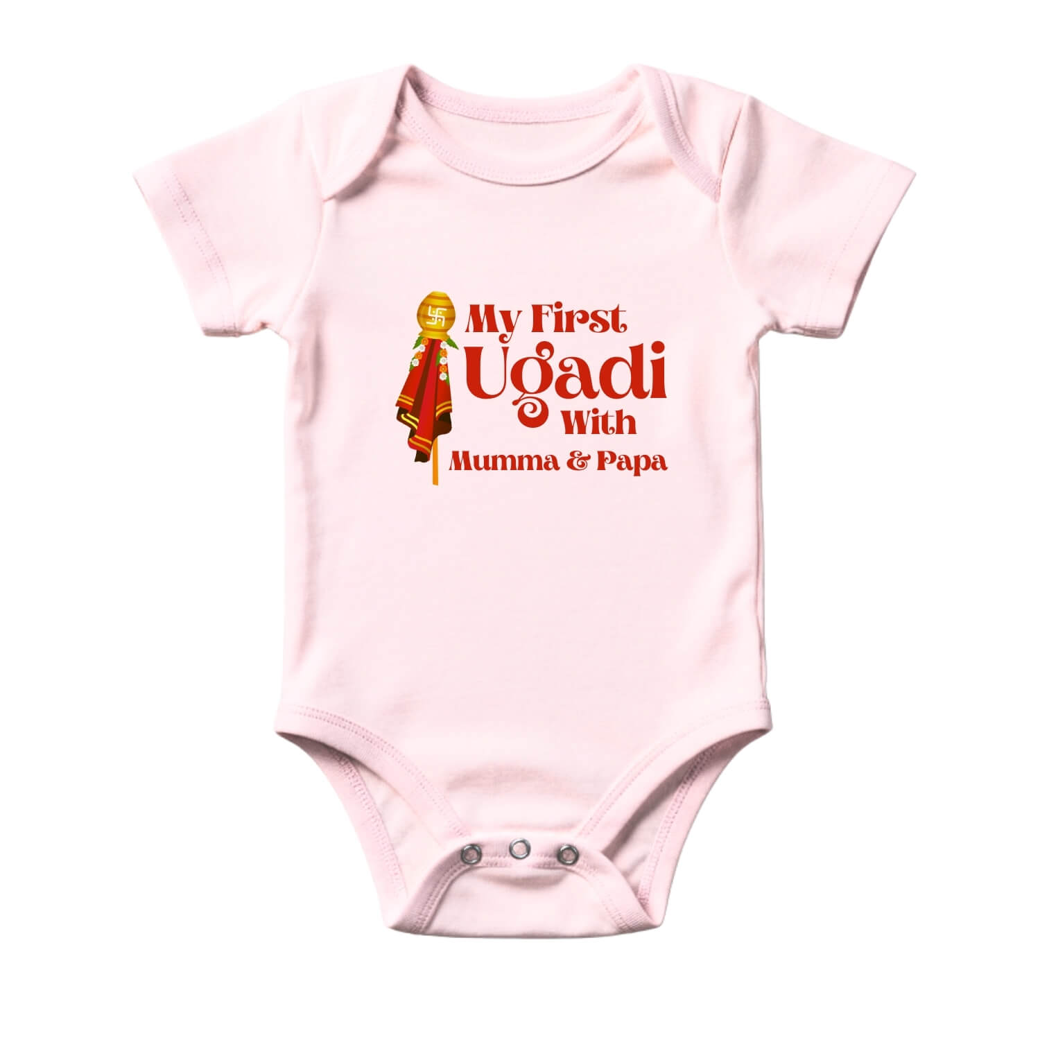My First Ugadi with Mumma & Papa Onesie