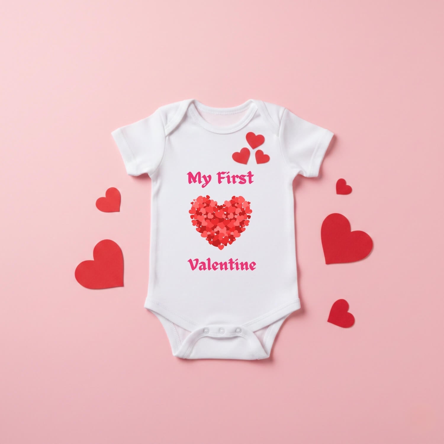 My First Valentine Baby Bodysuit