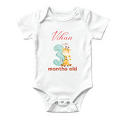 3 Month Baby Milestone Onesie – Baby Photo Outfit