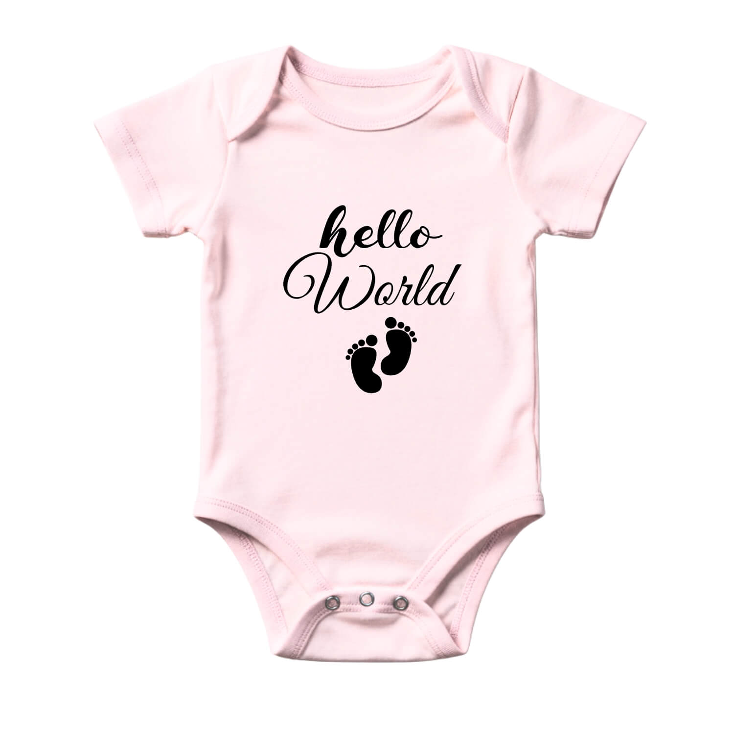Hello World Newborn Baby Romper – Soft Cotton Bodysuit