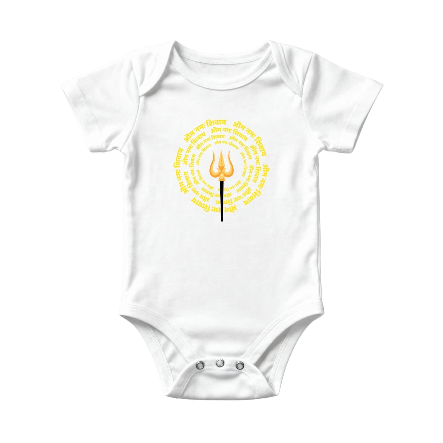 Maha Shivratri Baby Onesie – Trishul Mantra