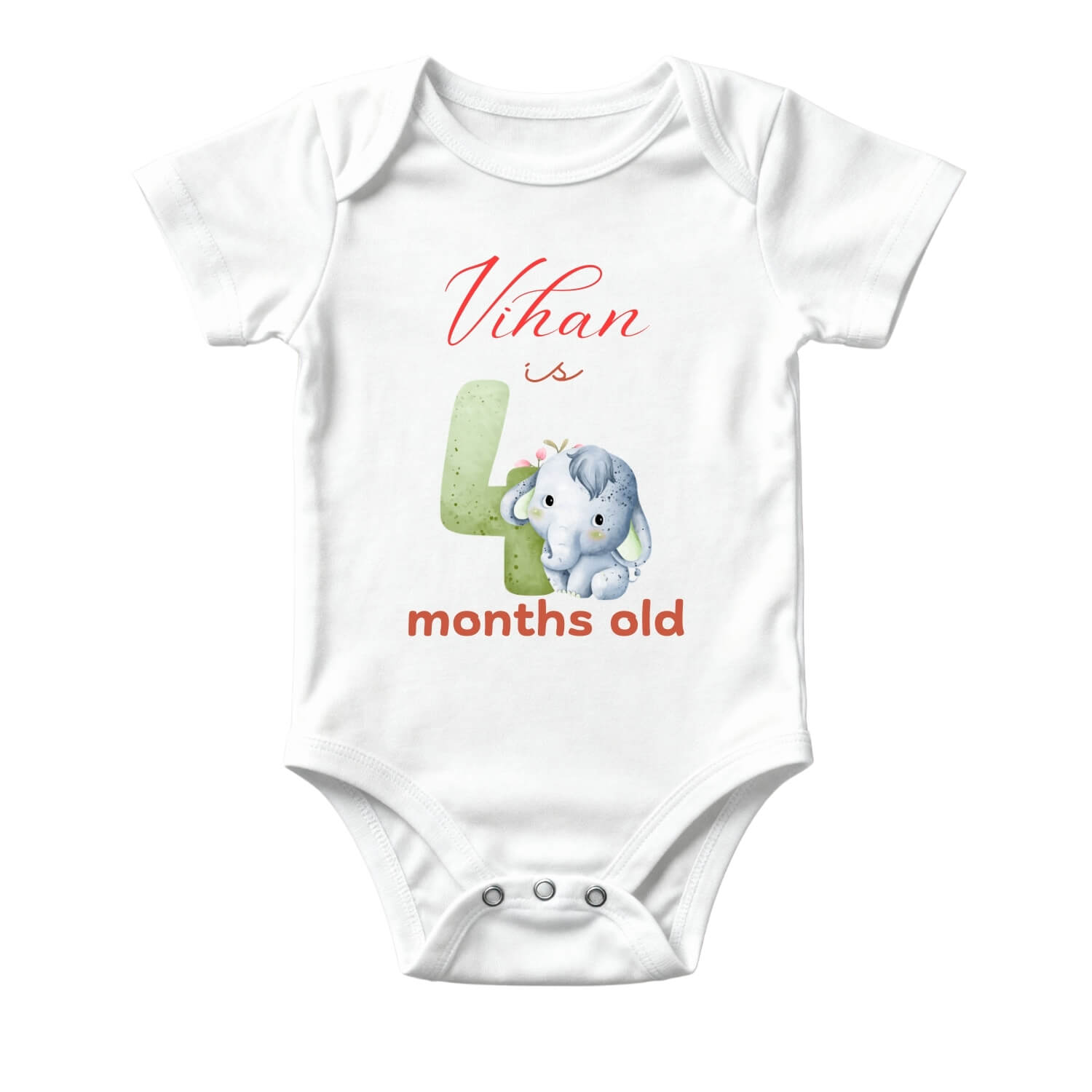 4 Month Baby Milestone Onesie – Cute Photo Outfit
