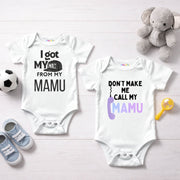 Funny Mamu Quote Baby Romper Set (Pack of 2)