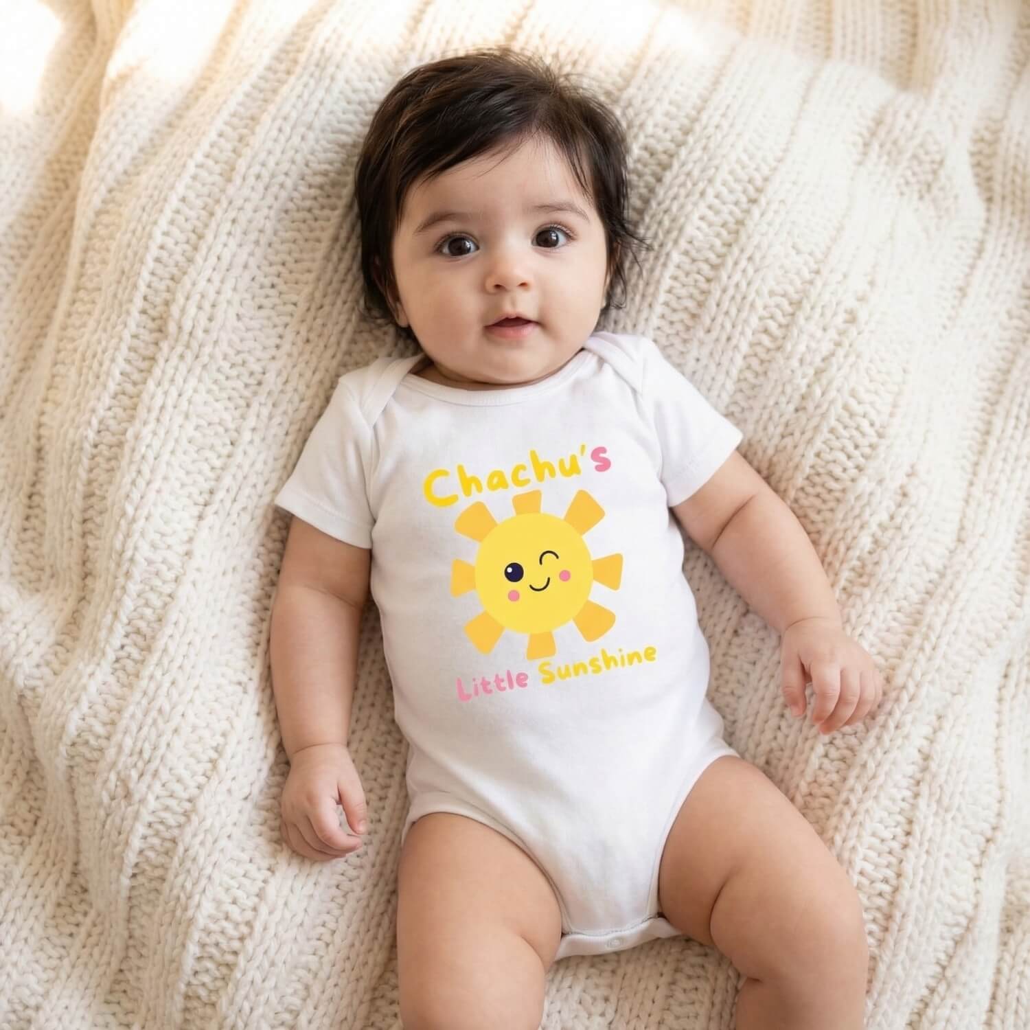 Chachu’s Little Sunshine Baby Onesie