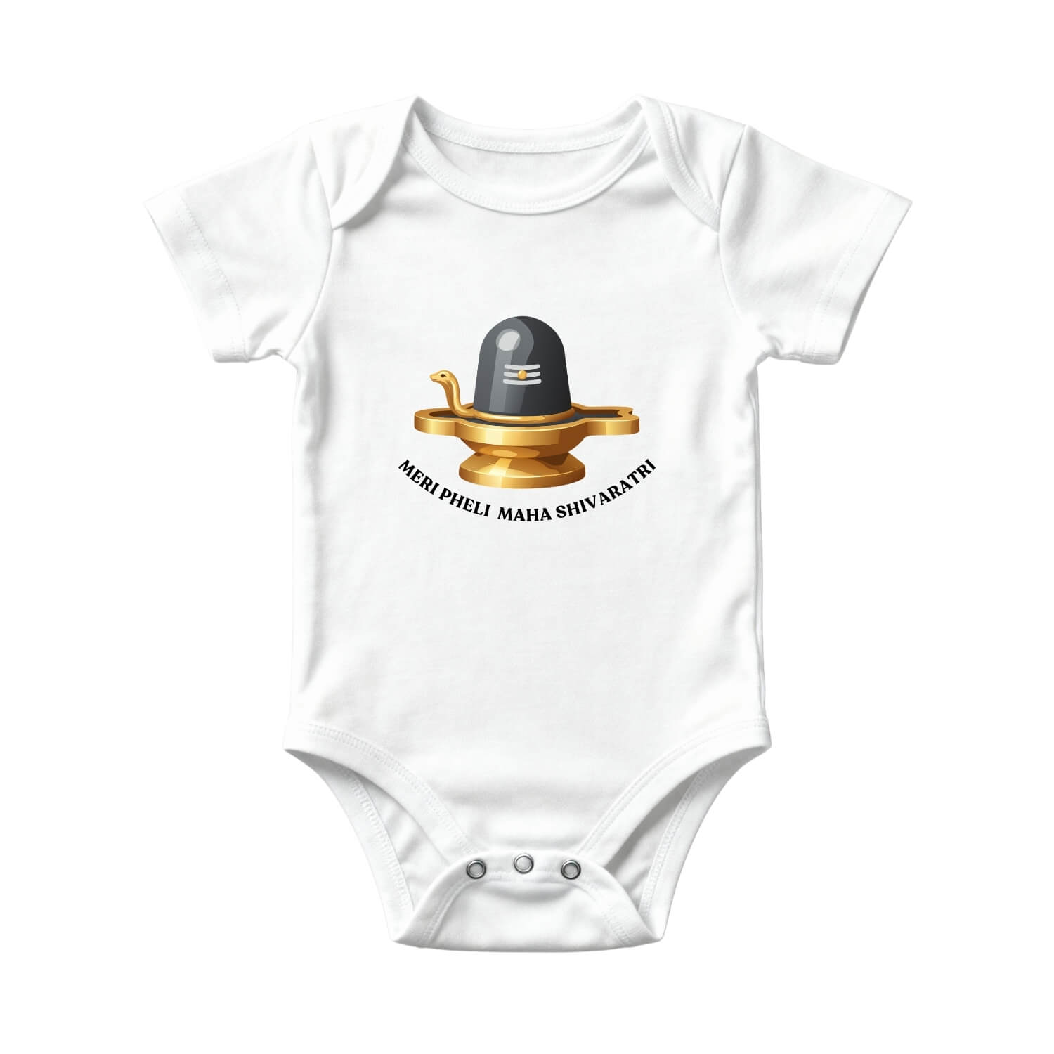 Maha Shivratri Baby Onesie – Shivling Design