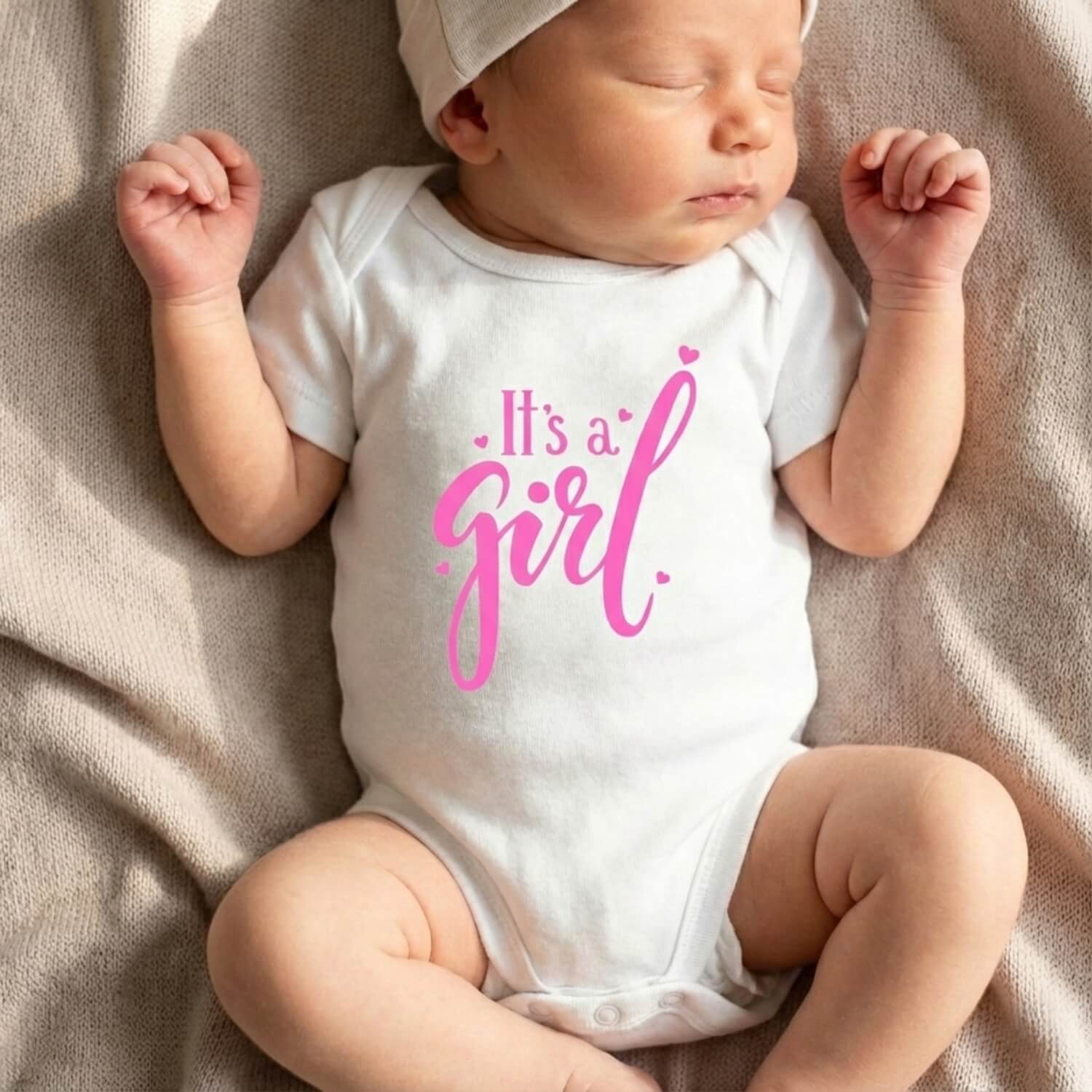 It’s A Girl Baby Romper | Soft Cotton POD Romper for Newborns