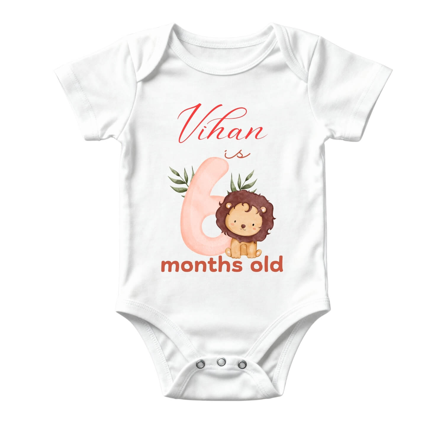 6 Month Baby Milestone Onesie – Half Birthday Outfit