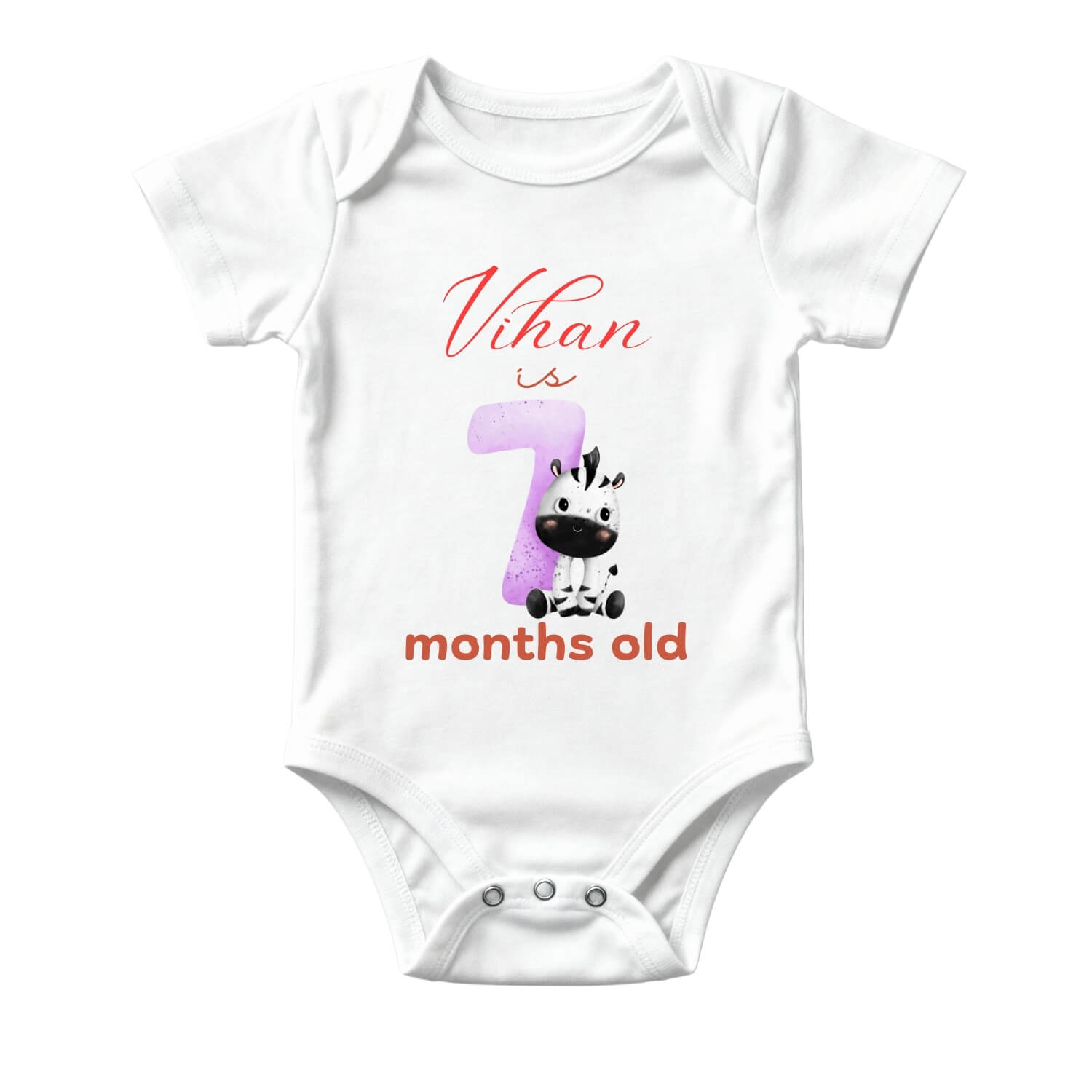 7 Month Baby Milestone Onesie – Monthly Photo Outfit