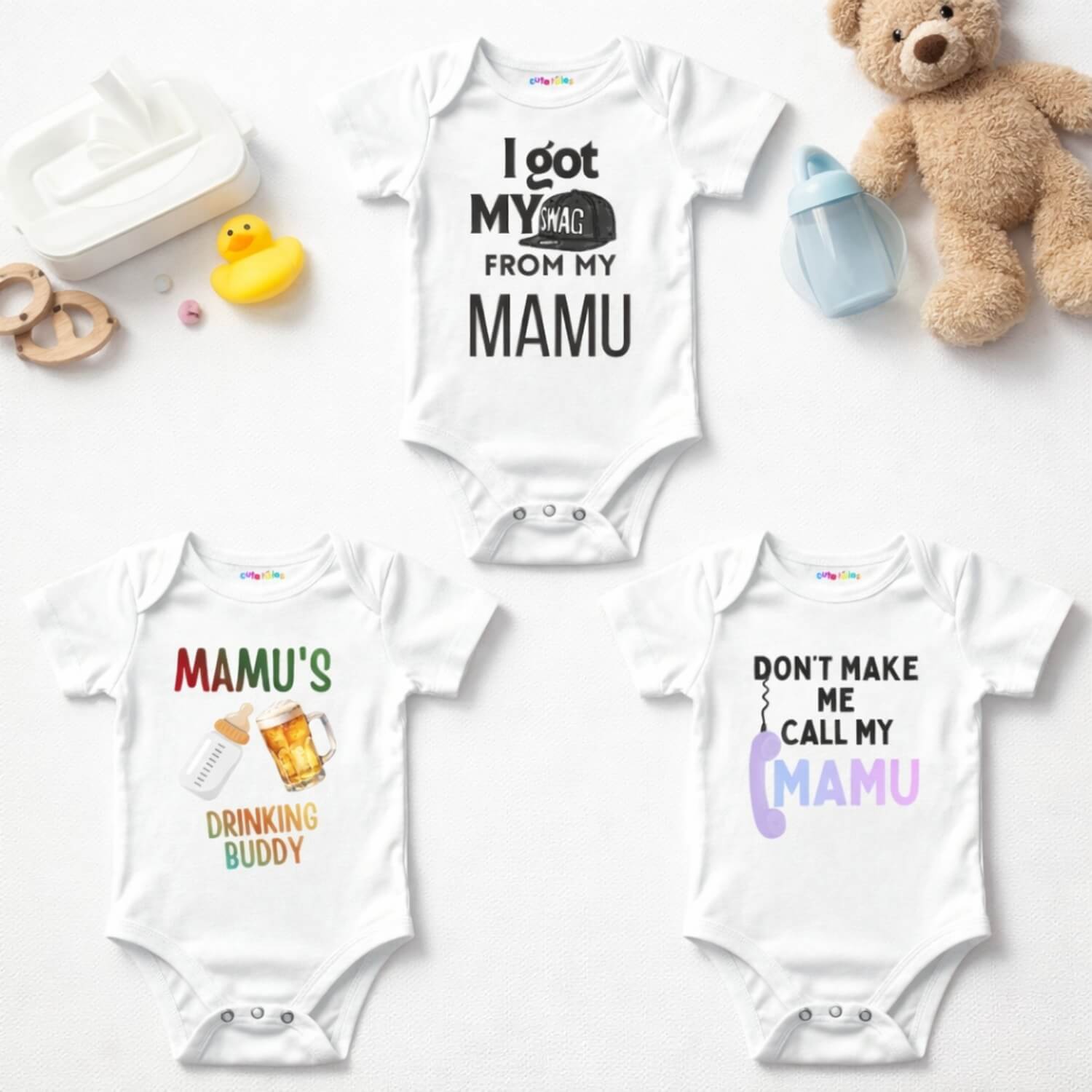 Mamu Combo Baby Romper Set (Pack of 2)