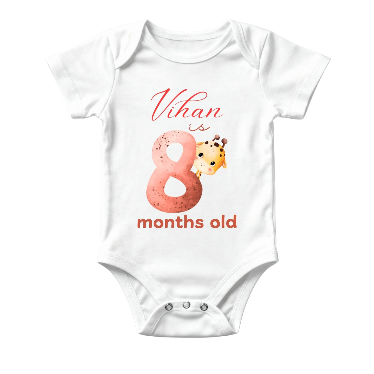 8 Month Baby Milestone Onesie – Cute Memory Outfit