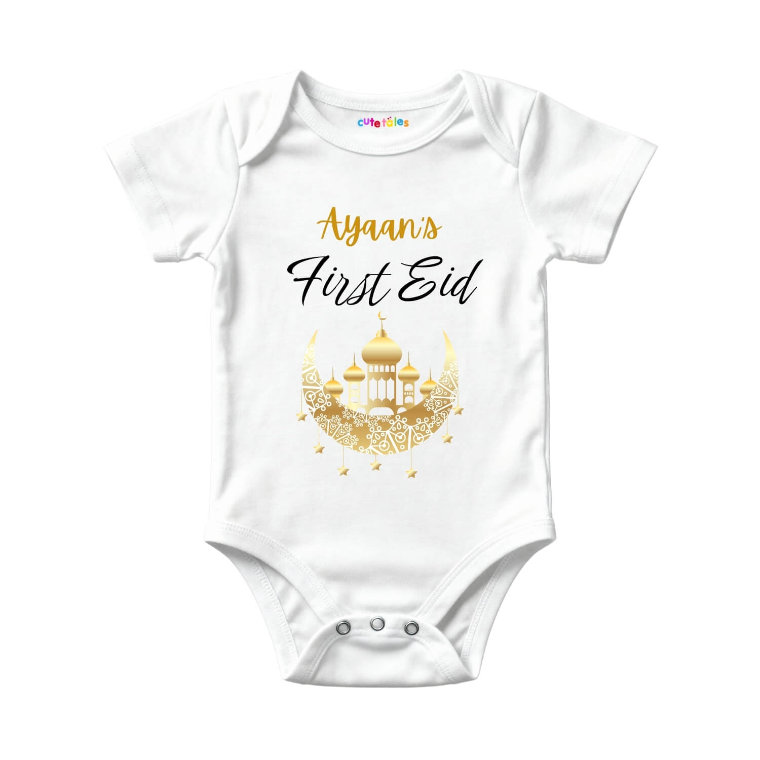 Personalised Baby First Eid Onesie