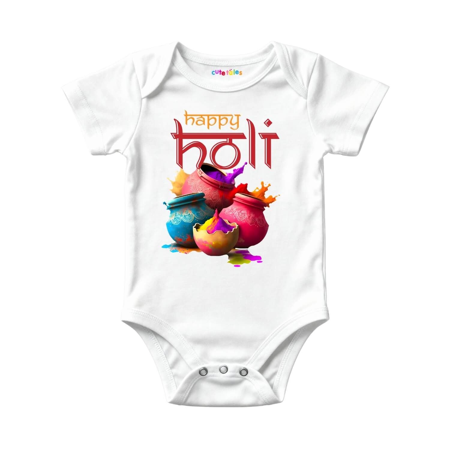 Happy Holi Matki Color Baby Onesie