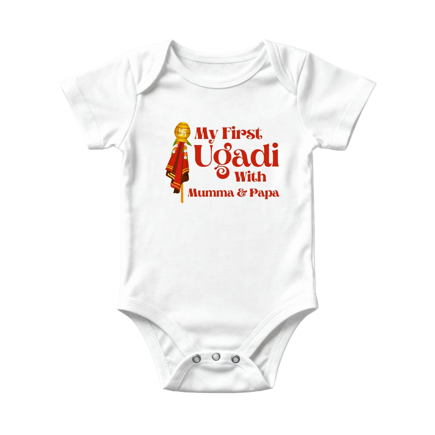 My First Ugadi with Mumma & Papa Onesie