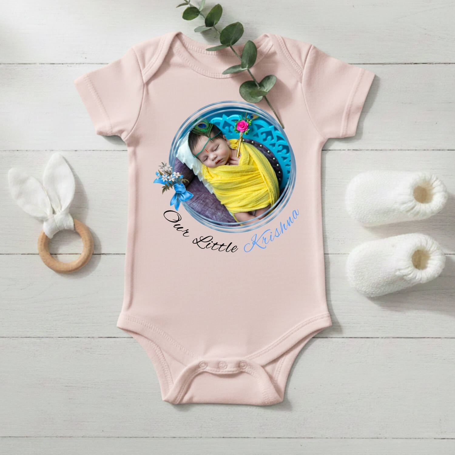 Our Little Krishna Custom Baby Onesie – Made Just for Your Little One