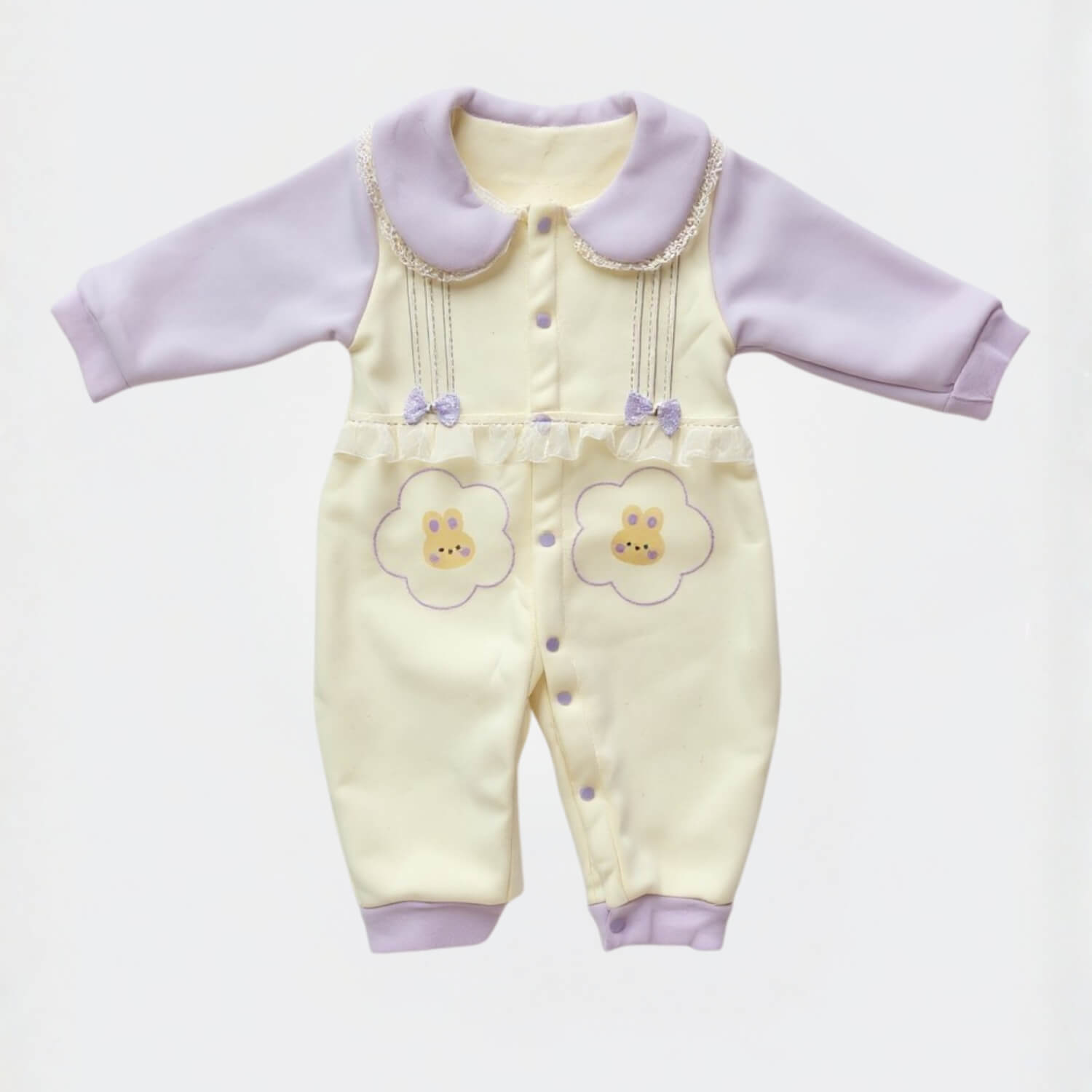 CuteTales Cozy Winter Baby Romper – Ultra-Soft, Warm & Breathable | Full Sleeve Romper for Boys & Girls