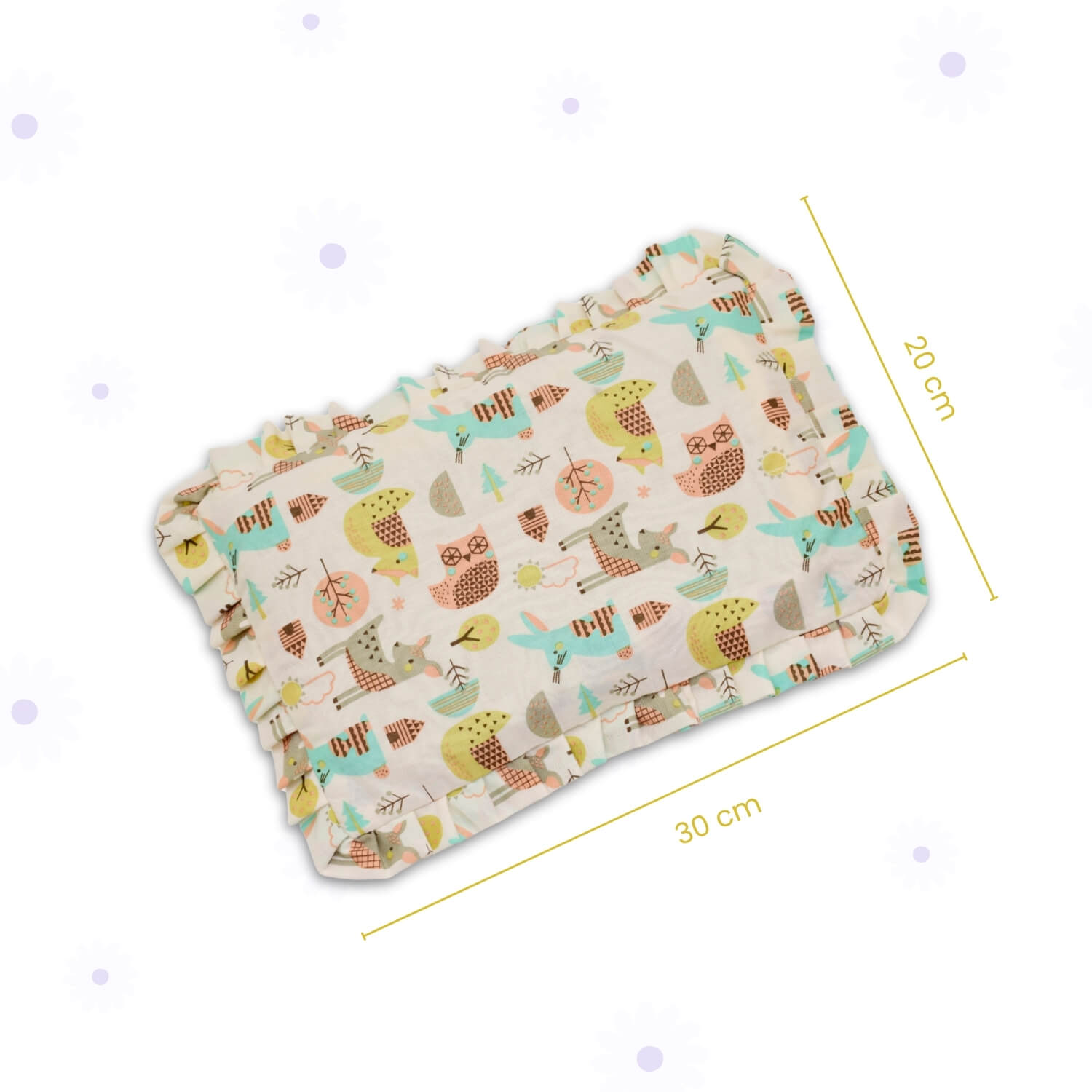 Baby Head Shaping Mustard Seed Pillow, 100% Cotton, Breathable Fabric