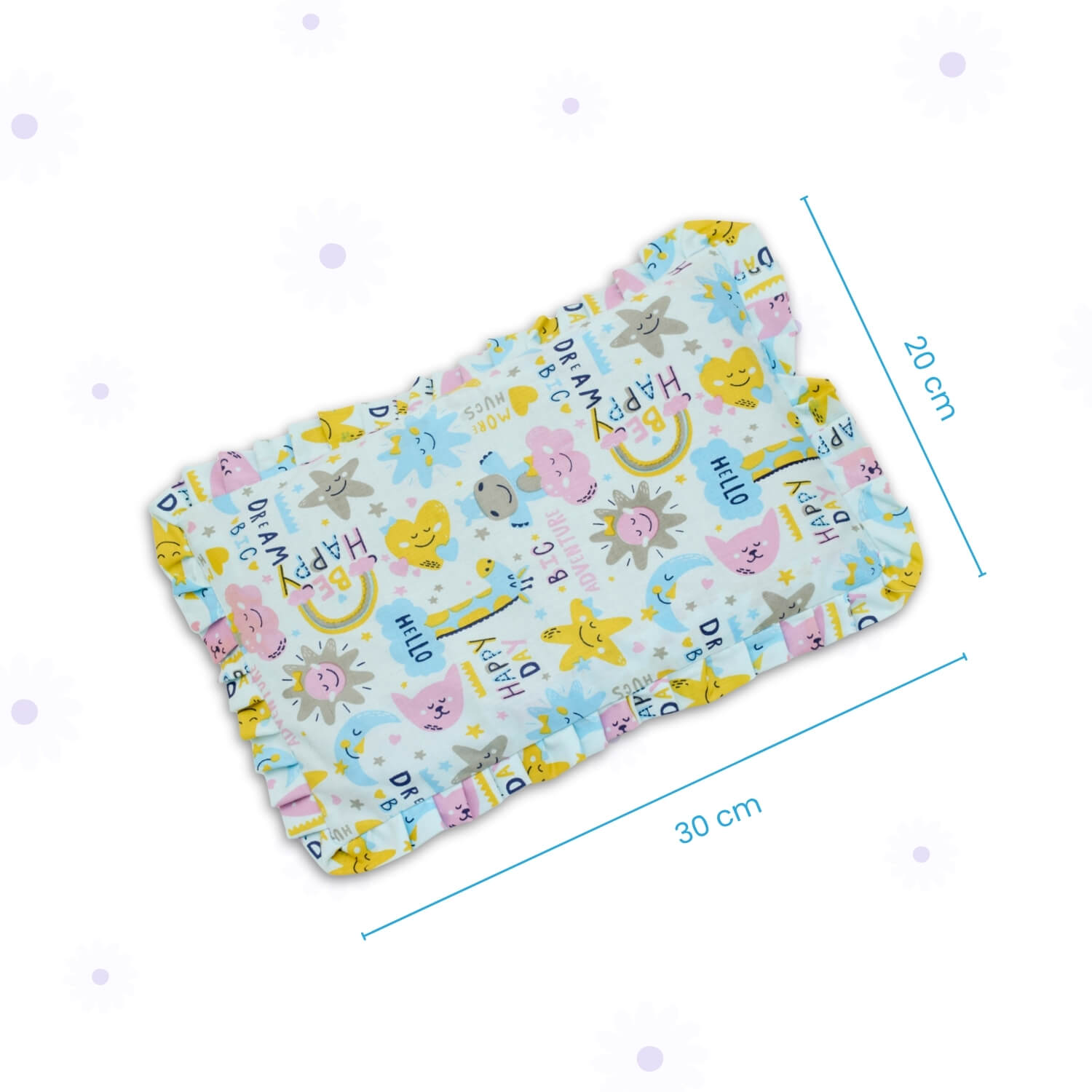 Baby Head Shaping Mustard Seed Pillow, 100% Cotton, Breathable Fabric