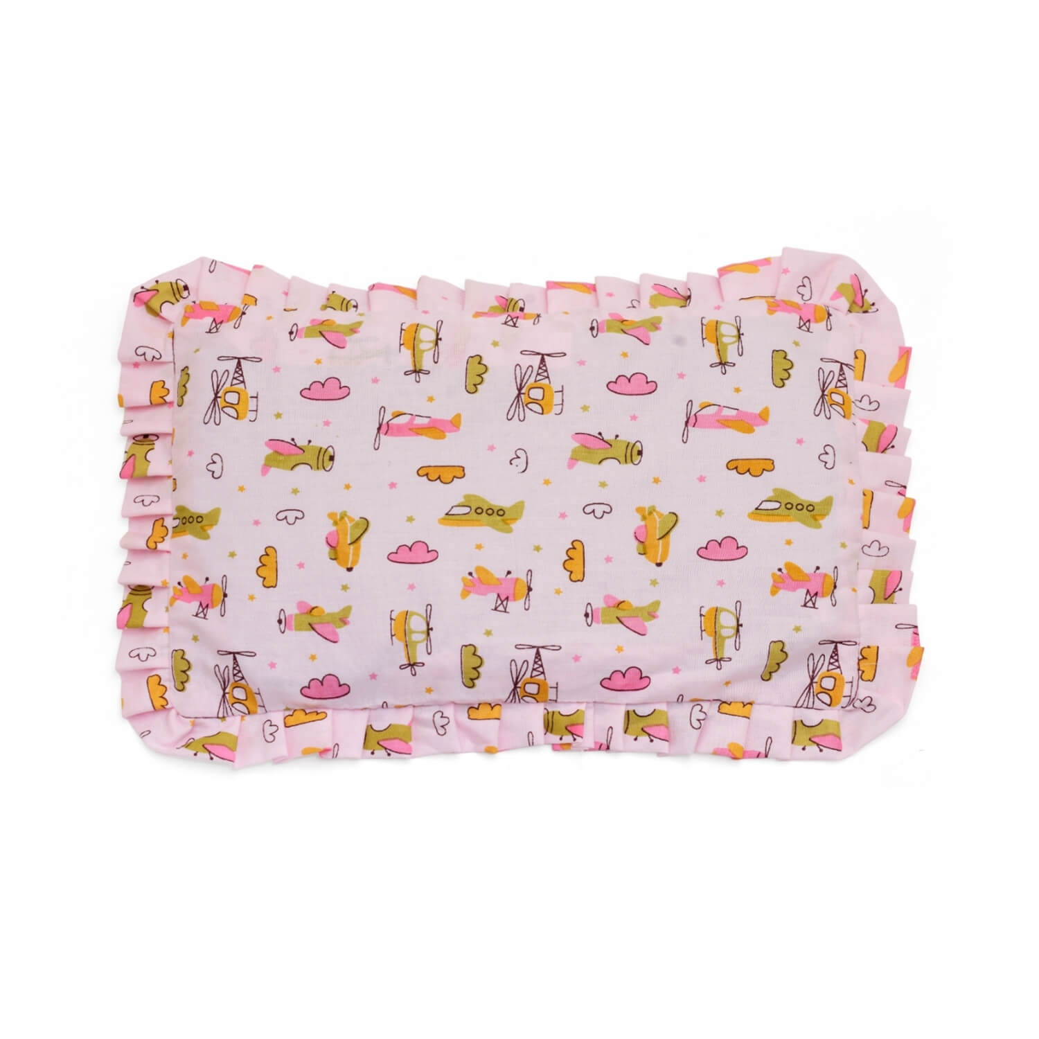 Baby Head Shaping Mustard Seed Pillow, 100% Cotton, Breathable Fabric