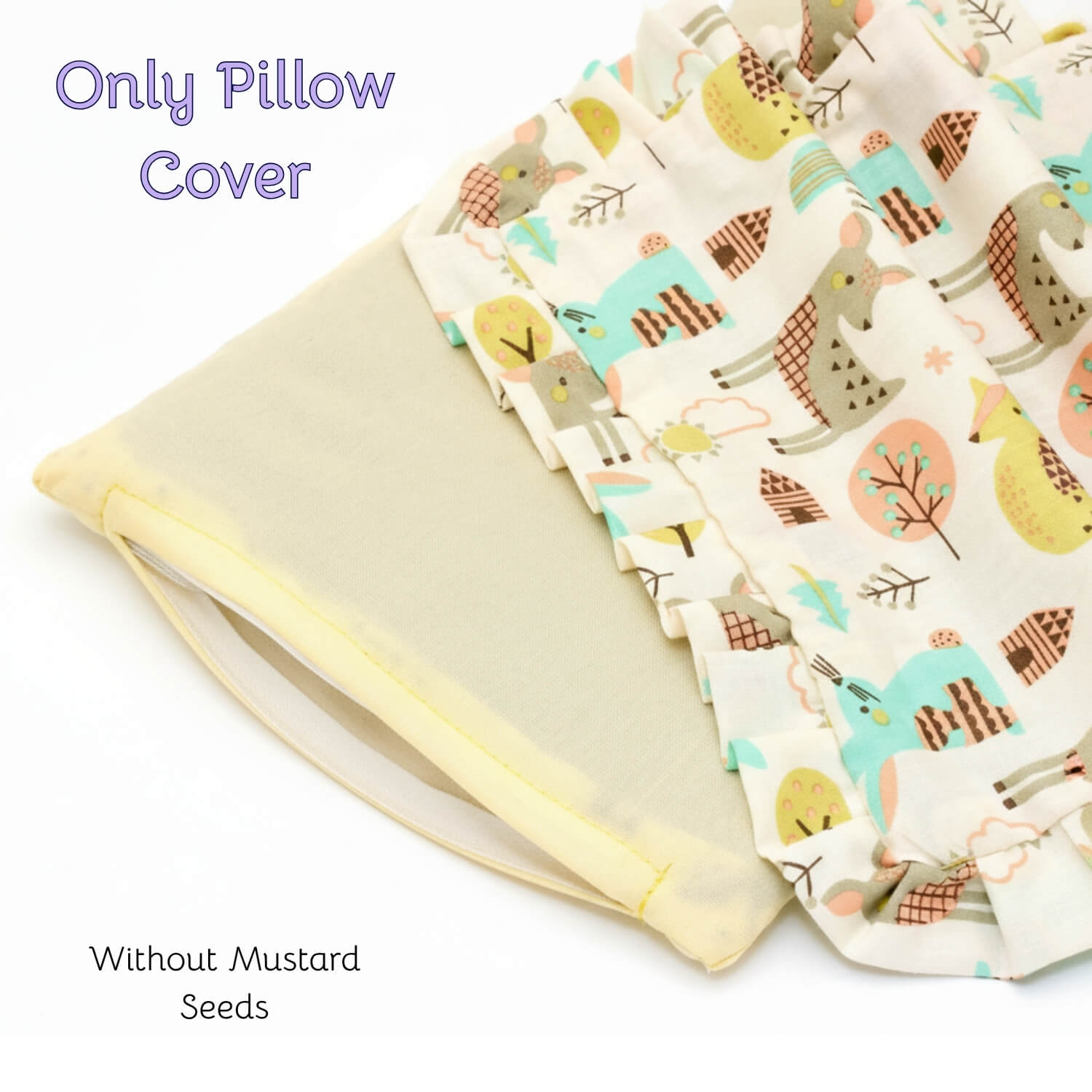Baby Head Shaping Mustard Seed Pillow, 100% Cotton, Breathable Fabric