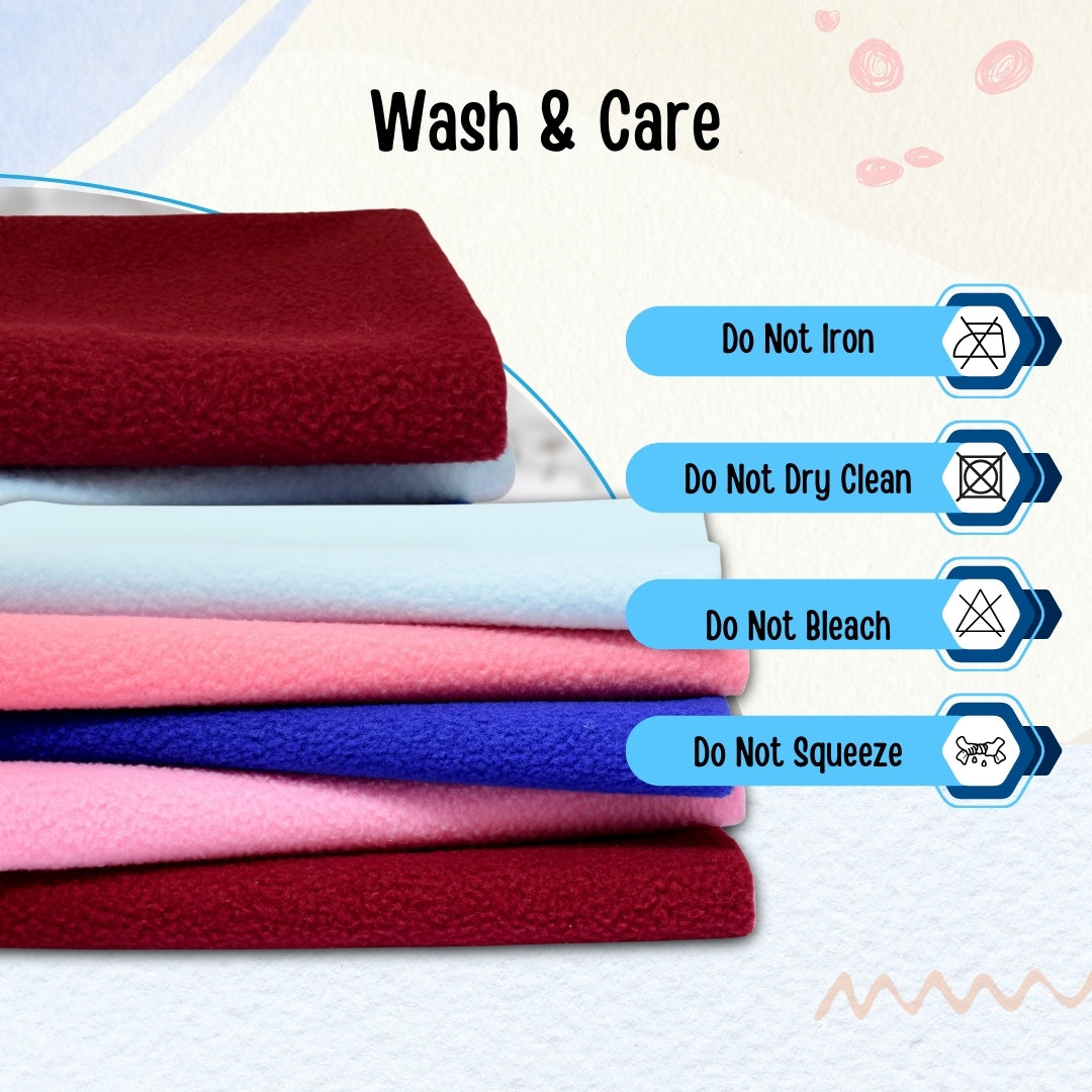 Newborn Baby Dry Sheet Reusable and Waterproof Baby Bed Protector, Anti-Piling Fleece Extra Absorbent Instant Dry Baby Mat Combo