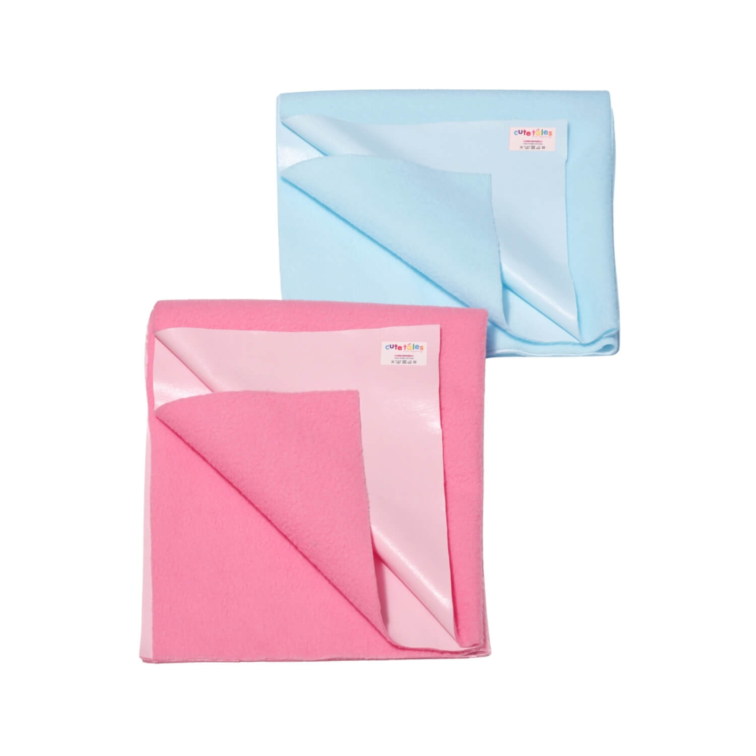 Newborn Baby Dry Sheet Reusable and Waterproof Baby Bed Protector, Anti-Piling Fleece Extra Absorbent Instant Dry Baby Mat Combo