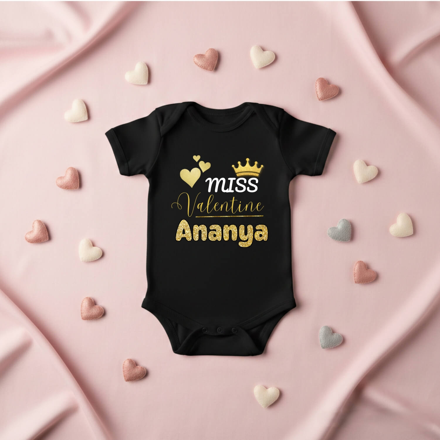 Miss Valentine Baby Bodysuit – Personalized Name
