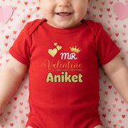 Mr Valentine Baby Bodysuit – Personalized Name