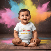 My First Holi With Mummy & Papa Baby Onesie