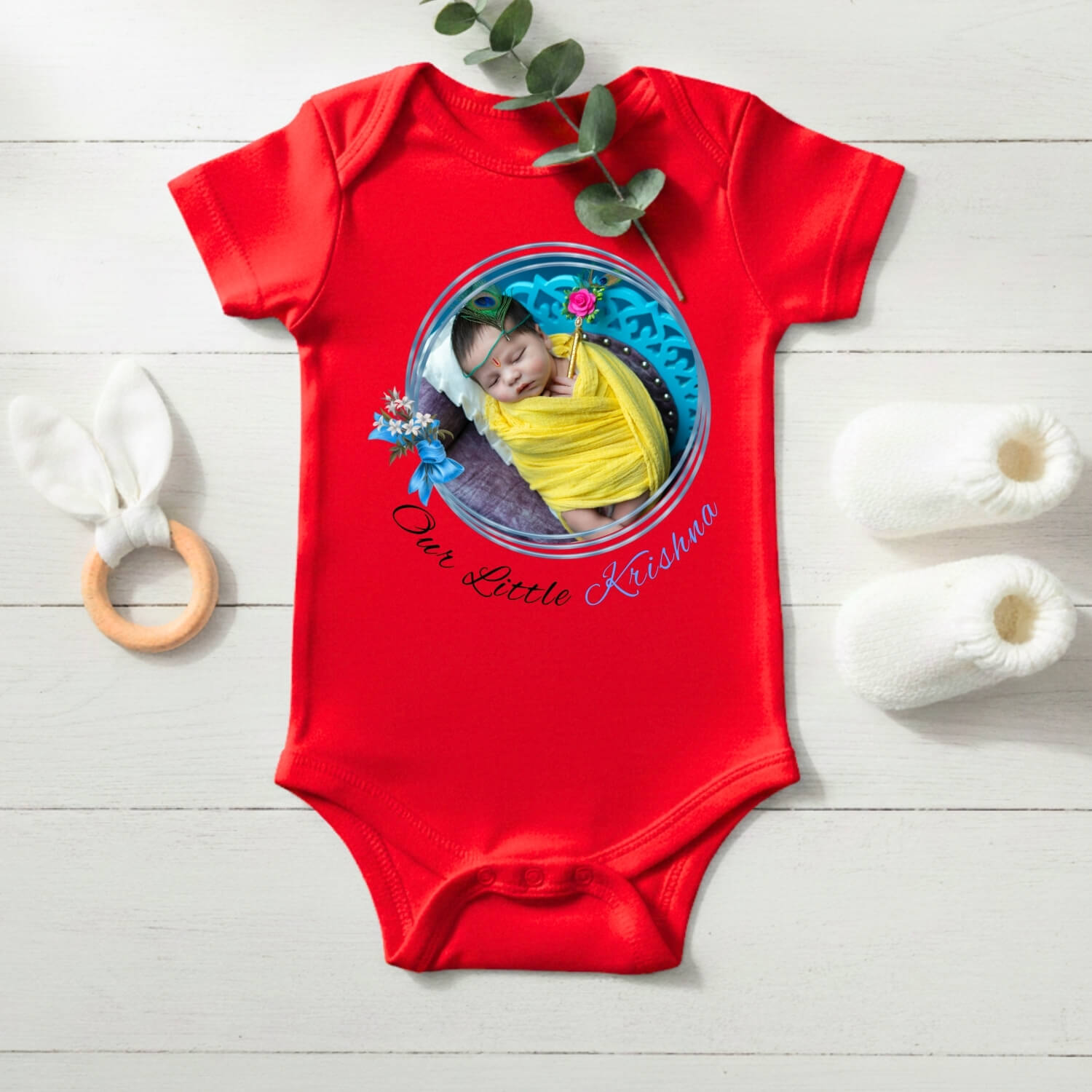 Our Little Krishna Custom Baby Onesie – Made Just for Your Little One