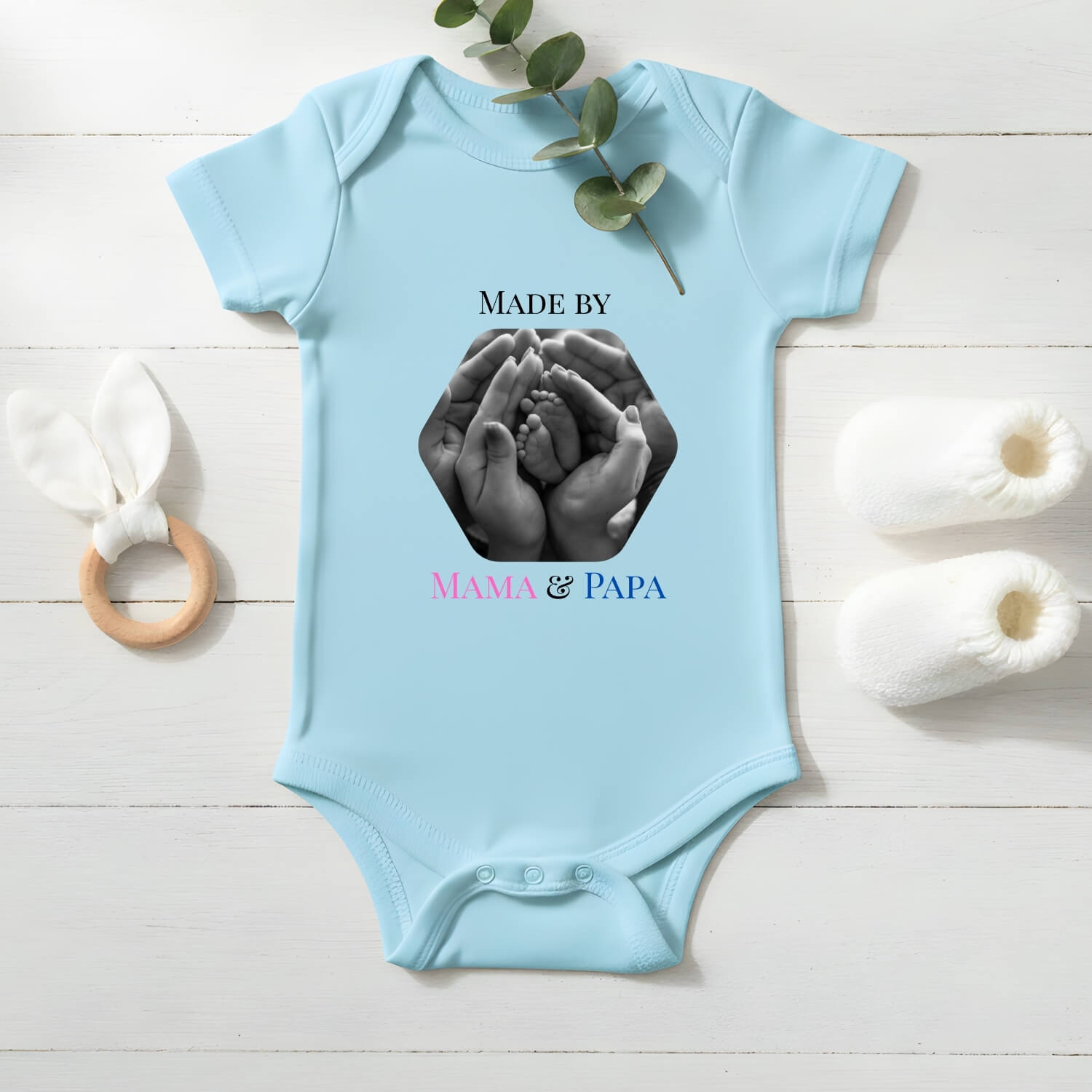 Made By Mama & Papa Custom Baby Onesie – Made Just for Your Little One
