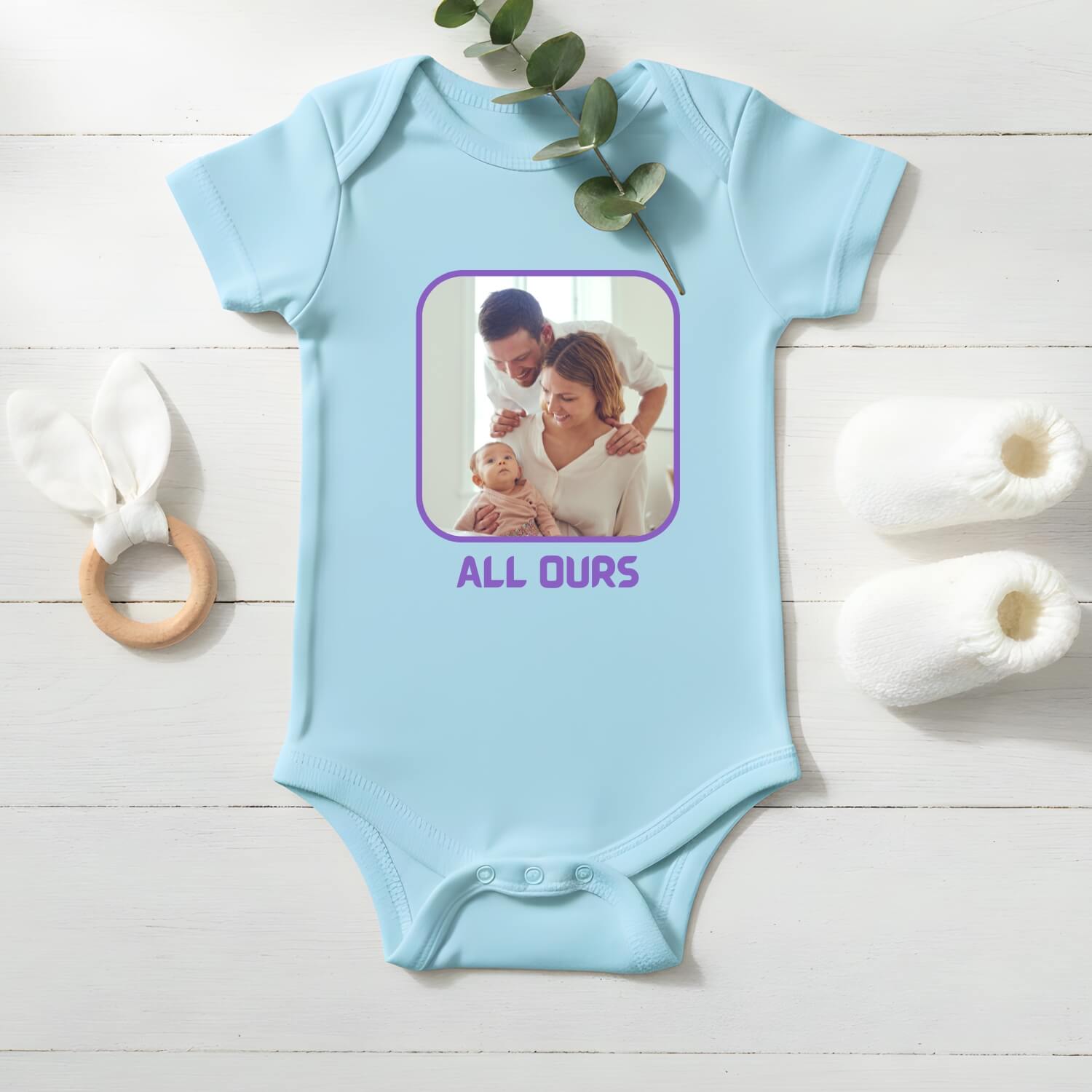 All Ours Quote Custom Baby Onesie – Made Just for Your Little One