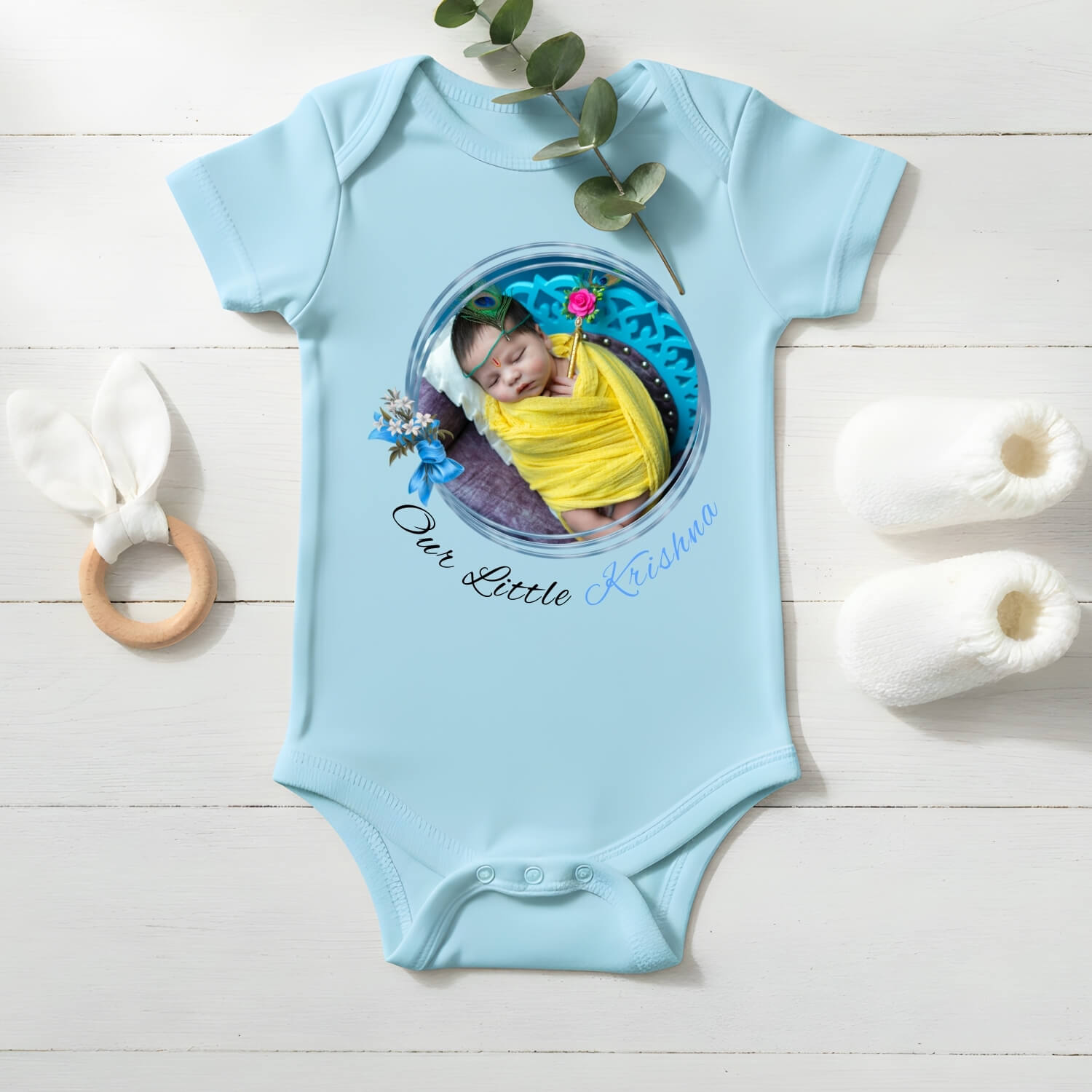 Our Little Krishna Custom Baby Onesie – Made Just for Your Little One