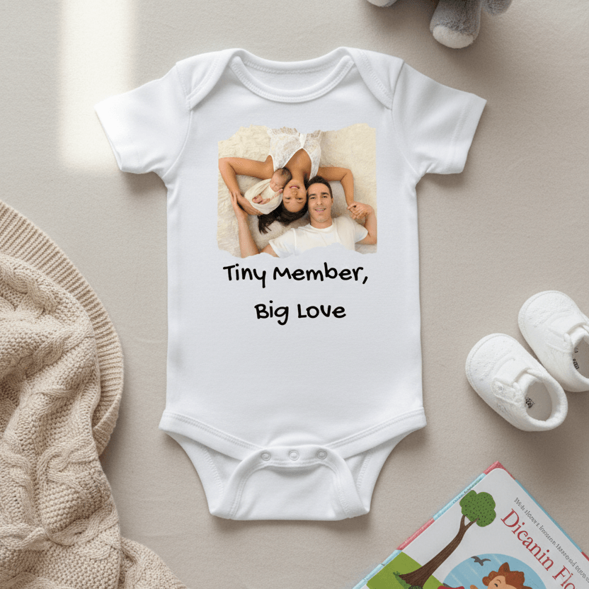 Tiny Member, Big Love Custom Baby Onesie – Made Just for Your Little One